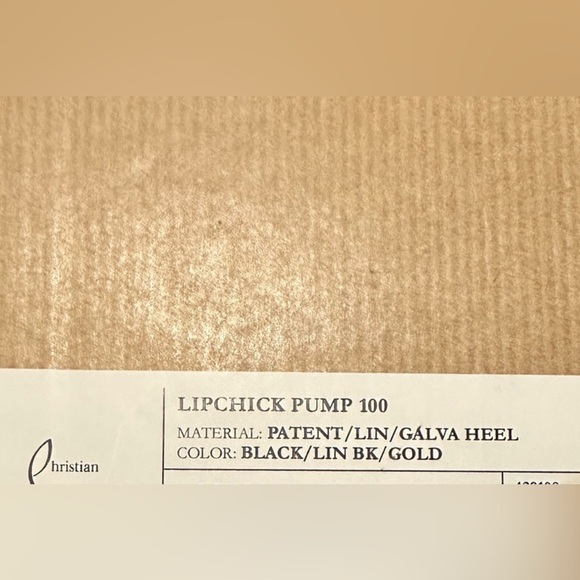 Christian Louboutin Lipchick Pump Black Patent Leather 100MM 38.5 - Picture 16 of 17